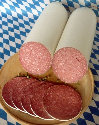 pikante Haussalami mit Blutwurz verfeinert - 500g